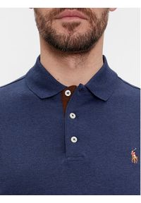 Polo Ralph Lauren Polo 710671785010 Granatowy Custom Slim Fit. Typ kołnierza: polo. Kolor: niebieski. Materiał: bawełna #5