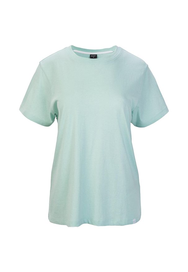 Hi-tec - T-shirt Damski Z Krótkim Rękawem Elina II. Kolor: niebieski. Długość rękawa: krótki rękaw. Długość: krótkie. Sport: turystyka piesza