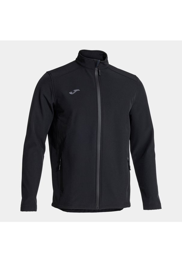 Joma - Kurtka sportowa męska Basilea II Softshell Jacket. Kolor: czarny. Materiał: elastan, poliester