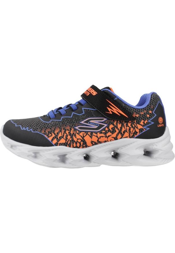 skechers - Adidasy Skechers Vortex 2.0 - Zorento, Dzieci. Kolor: czarny. Materiał: materiał. Sport: turystyka piesza