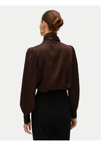 Vero Moda Bluzka Nini 10336252 Brązowy Standard Fit. Kolor: brązowy. Materiał: syntetyk #2