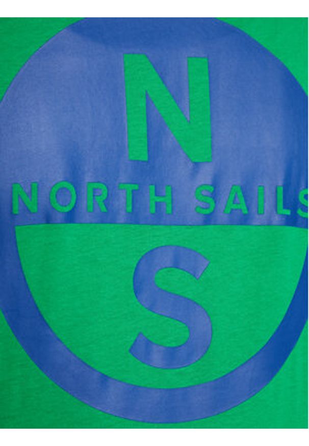 North Sails T-Shirt Basic 692972 Zielony Regular Fit. Kolor: zielony. Materiał: bawełna