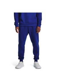 Spodnie dresowe męskie Under Armour Rival Fleece Joggers M. Kolor: niebieski. Materiał: dresówka