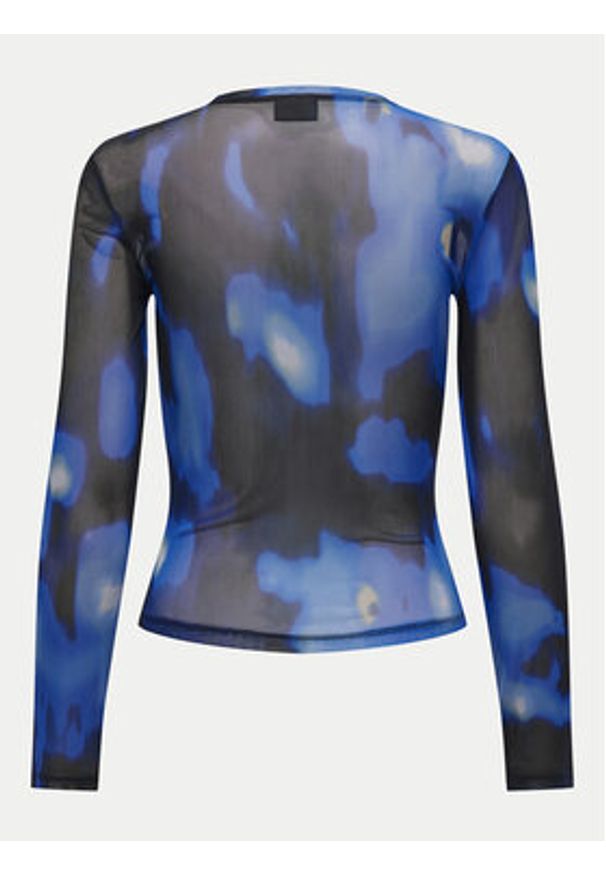 JDY Bluzka Elsa 15303787 Niebieski Slim Fit. Kolor: niebieski. Materiał: syntetyk