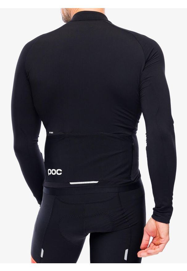 Bluza kolarska męska POC Ambient Thermal Jersey. Kolor: czarny. Materiał: jersey. Sport: kolarstwo