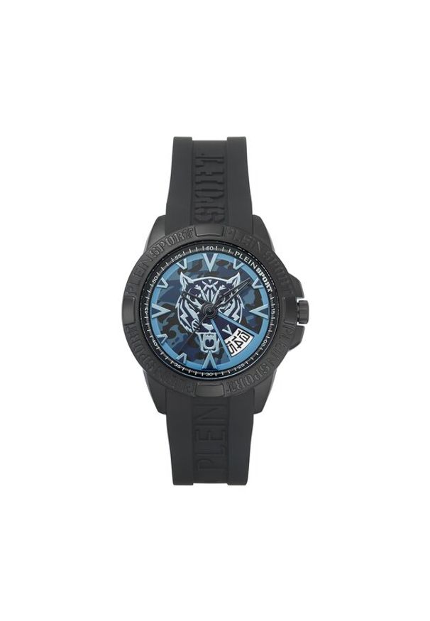 Plein Sport Zegarek Touchdown Camo PSFBA0523 Czarny. Kolor: czarny. Materiał: syntetyk. Styl: sportowy