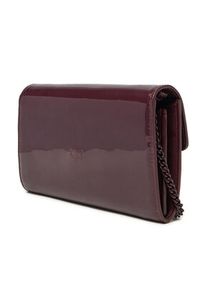 Pinko - PINKO Torebka Love One Wallet C. AI 24-25 PLTT 100062 A20G Fioletowy. Kolor: fioletowy. Materiał: lakierowane, skórzane #4