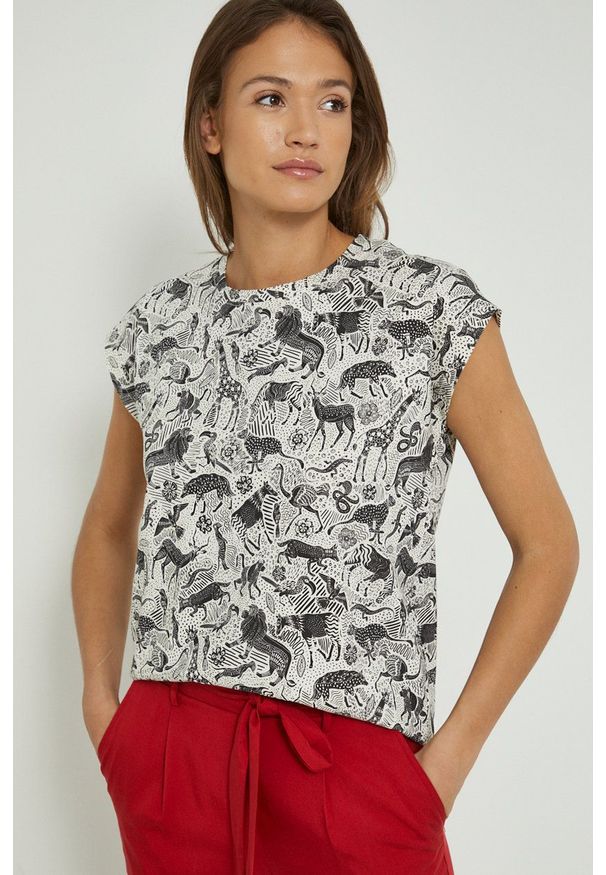 medicine - Medicine t-shirt bawełniany kolor biały. Kolor: biały. Materiał: bawełna