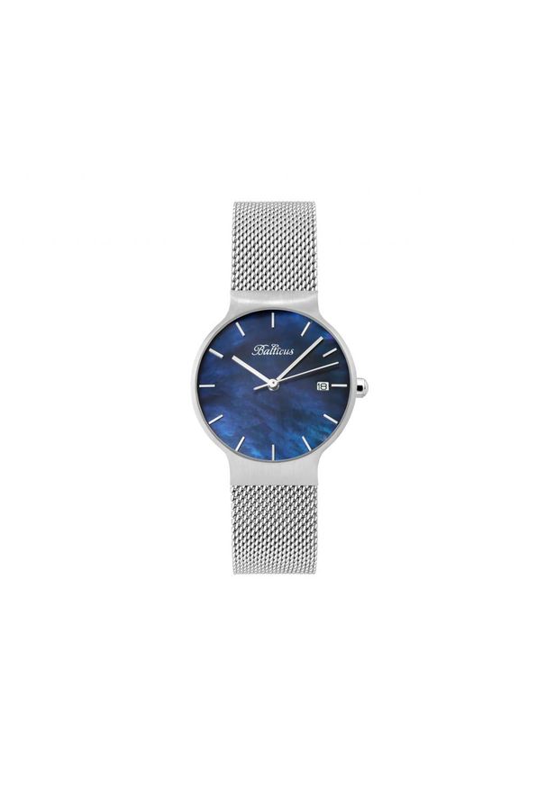 BALTICUS ZEGAREK Sky Silver Dark Blue Pearl BLT-SKYSNBL. Materiał: materiał