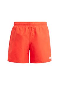 Adidas - Classic Badge of Sport Swim Shorts. Kolor: biały, wielokolorowy, czerwony. Materiał: tkanina #1