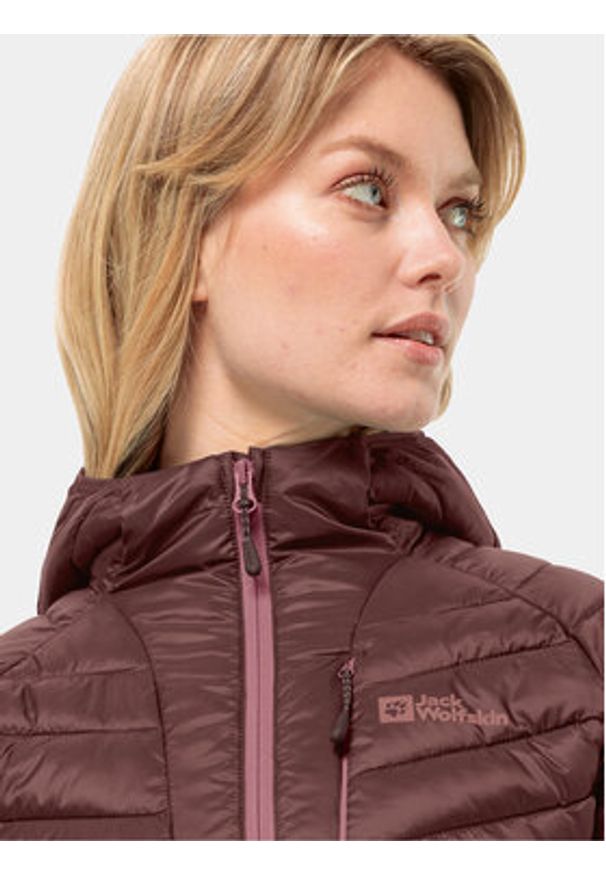Jack Wolfskin Kurtka outdoor Routeburn Pro Ins Jkt 1207192 Bordowy Regular Fit. Kolor: czerwony. Materiał: syntetyk. Sport: outdoor
