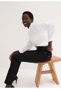 bonprix - Dżinsy o kroju slim fit, mid waist, z dużą zawartością stretchu. Kolor: czarny #2
