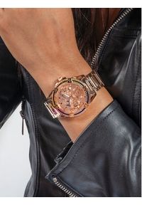 Guess Zegarek Queen GW0464L5 Różowe złoto. Kolor: różowy, wielokolorowy, złoty