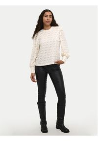 Kaffe Bluzka Tine 10509099 Écru Regular Fit. Kolor: kremowy. Materiał: syntetyk #3