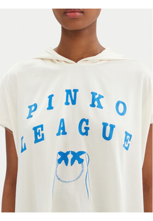 Pinko - PINKO Bluzka Belinda 104875 A2HL Écru Regular Fit. Materiał: wiskoza