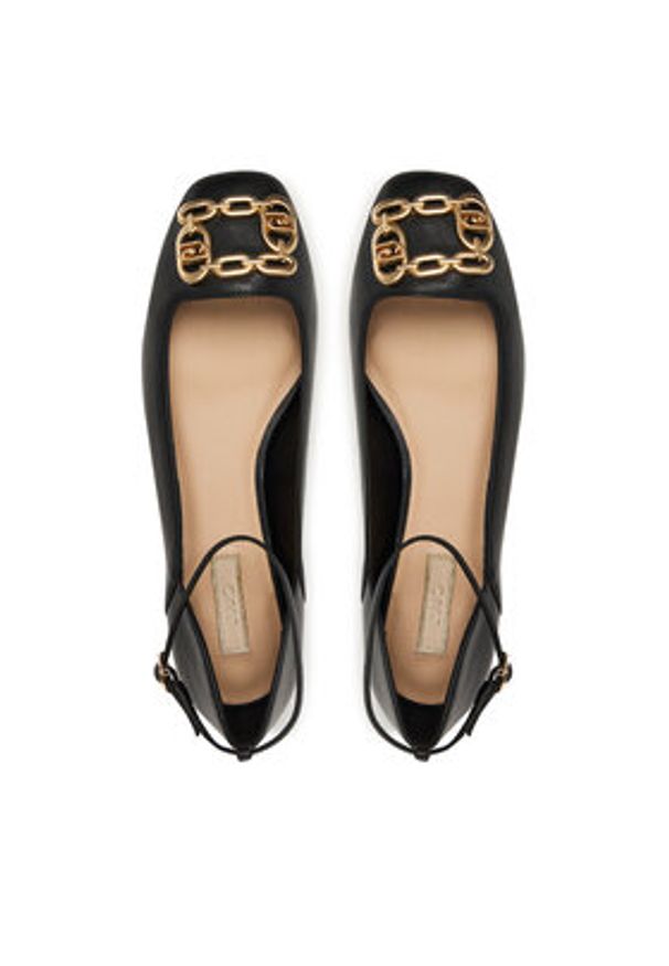 Liu Jo Baleriny Brigitte 01 SF5039 P0062 Czarny. Kolor: czarny. Materiał: skóra