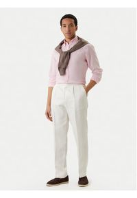 BOSS Koszula H-Liam 50556077 Różowy Regular Fit. Kolor: różowy. Materiał: len #2