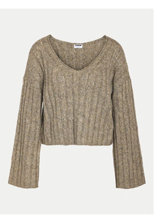 Noisy may - Noisy May Sweter Nina 27027618 Beżowy Loose Fit. Kolor: beżowy. Materiał: syntetyk