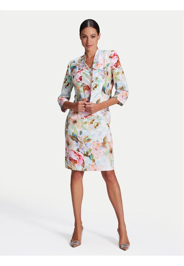 Swing Marynarka 4AG00700 Kolorowy Regular Fit. Materiał: syntetyk. Wzór: kolorowy