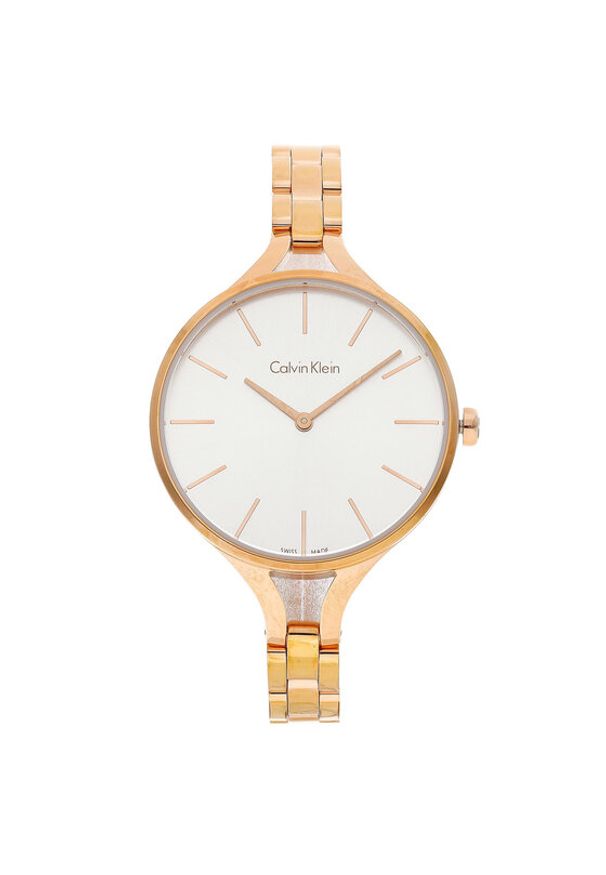 Calvin Klein Zegarek Graphic K7E23646 Złoty. Kolor: złoty