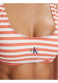 Calvin Klein Swimwear Góra od bikini LV00Q61100 Pomarańczowy. Kolor: pomarańczowy. Materiał: syntetyk #2