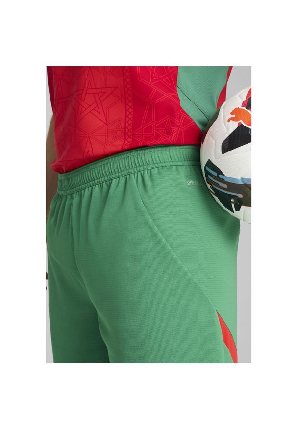 Puma - Męskie szorty Maroko 2025 PUMA Archive Green Red. Kolor: zielony, czerwony, wielokolorowy