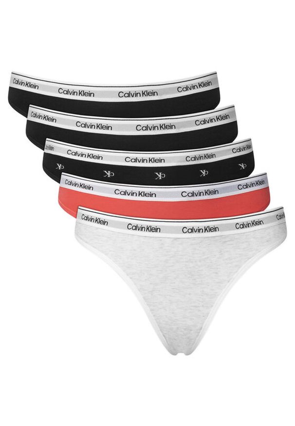 Calvin Klein Underwear Komplet stringów LV00QD5221 Czarny. Kolor: czarny. Materiał: bawełna