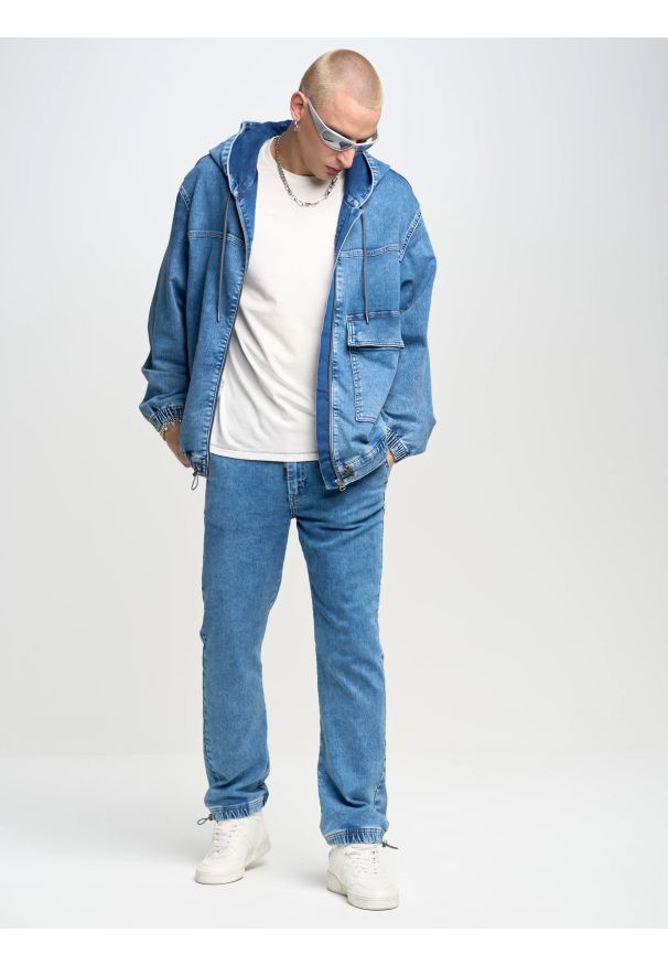 Big-Star - Jeansy męskie loose niebieskie Willu 319. Kolor: niebieski. Sezon: lato. Styl: wakacyjny, klasyczny, retro