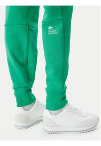 Lacoste Spodnie dresowe XF0343 Zielony Regular Fit. Kolor: zielony. Materiał: bawełna