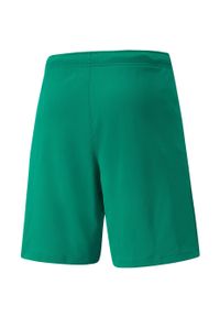 Spodenki Puma teamRISE zielone. Kolor: biały, zielony, wielokolorowy. Długość: krótkie. Sport: piłka nożna, fitness #2