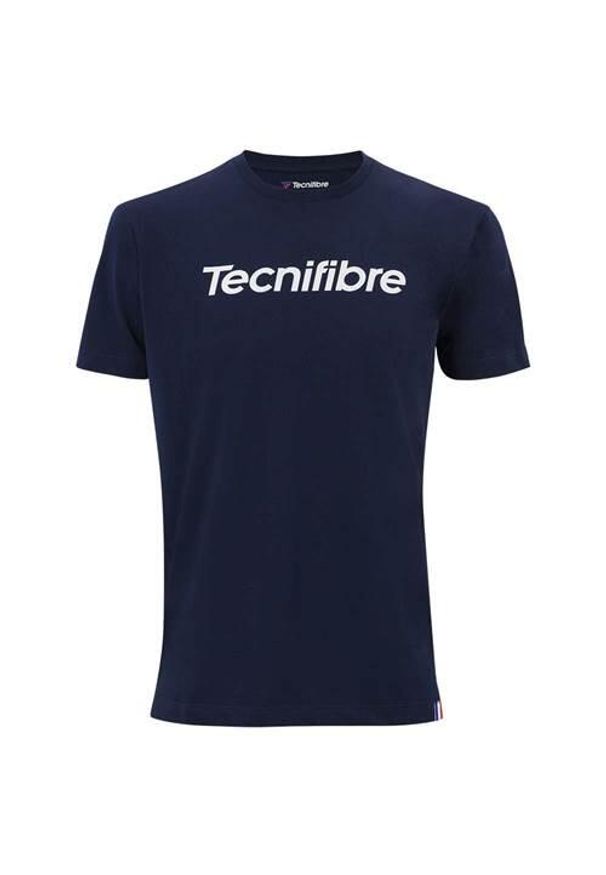 TECNIFIBRE - Koszulka treningowa męska Tecnifibre Team. Kolor: niebieski. Materiał: bawełna. Długość rękawa: krótki rękaw. Długość: krótkie