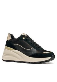 Geox Sneakersy D Spherica Ec13 D45WAA 0MA22 C9999 Czarny. Kolor: czarny. Materiał: zamsz, skóra #4