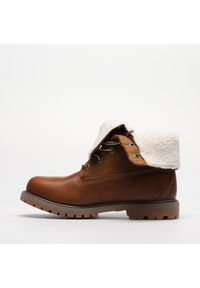 Timberland - Botki damskie TIMBERLAND Authentics Teddy Fleece W. Okazja: na co dzień. Zapięcie: sznurówki. Kolor: brązowy. Materiał: polar, guma, skóra. Szerokość cholewki: normalna. Sezon: zima. Styl: klasyczny, casual #2
