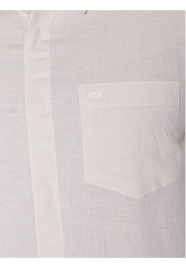 Calvin Klein Koszula K10K108664 Beżowy Regular Fit. Kolor: beżowy. Materiał: bawełna