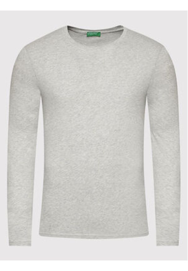 United Colors of Benetton - United Colors Of Benetton Longsleeve 3U53J1F05 Szary Regular Fit. Kolor: szary. Materiał: bawełna. Długość rękawa: długi rękaw