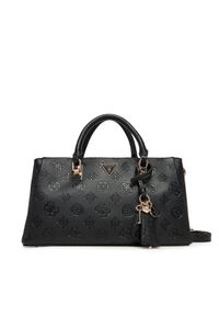 Guess Torebka Tisha HWPD77 64060 Czarny. Kolor: czarny. Materiał: skórzane