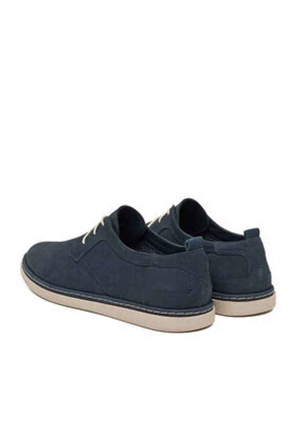 Nautica Półbuty CEO-VITO-04N MB Granatowy. Kolor: niebieski. Materiał: nubuk, skóra