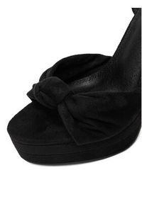 DeeZee Sandały MAYA BLACK SU Czarny. Kolor: czarny. Materiał: materiał #6
