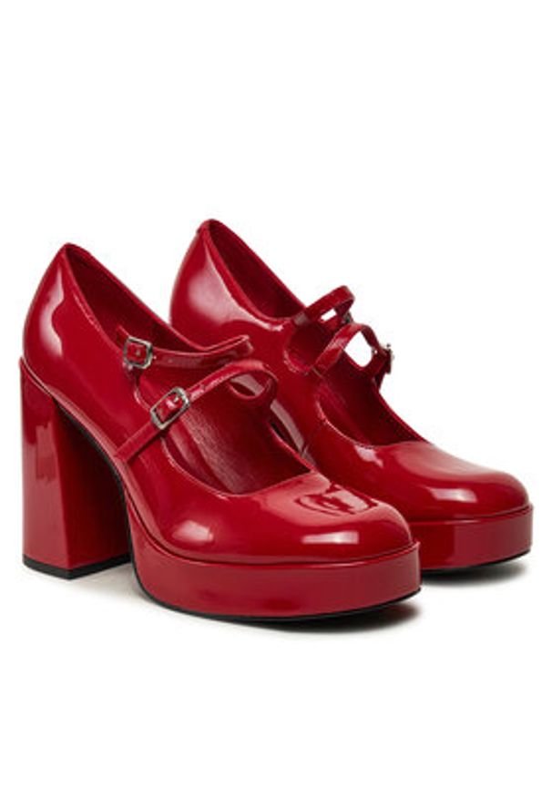 Steve Madden Czółenka Cabarnet SM11003444 Czerwony. Kolor: czerwony. Materiał: skóra