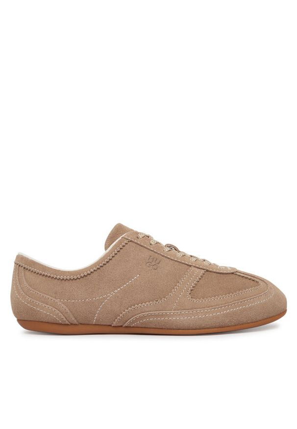Hugo - HUGO Sneakersy Mystie 50563530 Brązowy. Kolor: brązowy. Materiał: skóra, zamsz