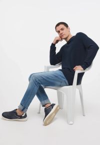 Męski Sweter Mustang Style Emil C Basic Total Eclipse 1014115 5226 #6