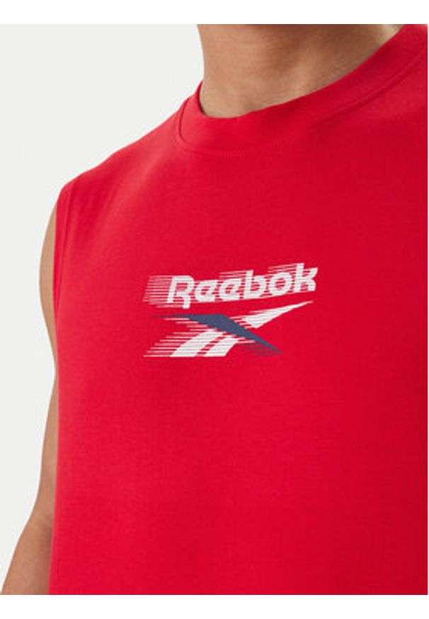Reebok Tank top Bradshaw RK25560CCM Czerwony Regular Fit. Kolor: czerwony. Materiał: bawełna