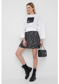 Armani Exchange sweter 3LYM1Z.YMH8Z damski kolor biały. Kolor: biały. Materiał: dzianina. Długość rękawa: długi rękaw. Długość: długie #2