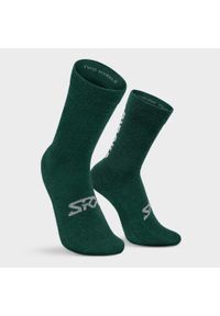 SIROKO - Skarpetki rowerowe unisex z wełną merino SRX Arbor Si. Kolor: zielony. Materiał: wełna. Sport: kolarstwo