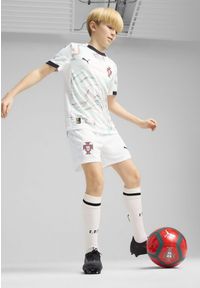 Puma - Młodzieżowe szorty Portugalia 2025 PUMA White Black. Kolor: biały, wielokolorowy, czarny
