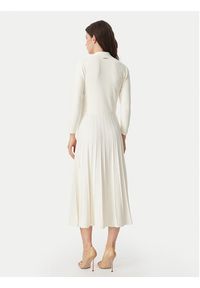 MICHAEL Michael Kors Sukienka dzianinowa MT683J3BFD Kremowy Slim Fit. Kolor: kremowy. Materiał: syntetyk #5