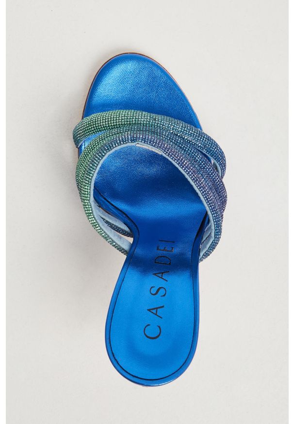 Casadei - Klapki damskie na szpilce CASADEI. Obcas: na szpilce