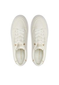 TOMMY HILFIGER - Tommy Hilfiger Sneakersy Essential Vulc Textile Sneaker FW0FW08323 Écru. Materiał: materiał #5