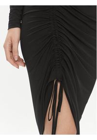 Just Cavalli Sukienka koktajlowa 75PAO9A7 Czarny Slim Fit. Kolor: czarny. Materiał: wiskoza. Styl: wizytowy #2