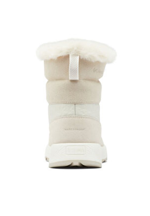 columbia - Columbia Śniegowce Slopeside Peak Luxe 2104991 Écru. Kolor: kremowy. Materiał: skóra, zamsz